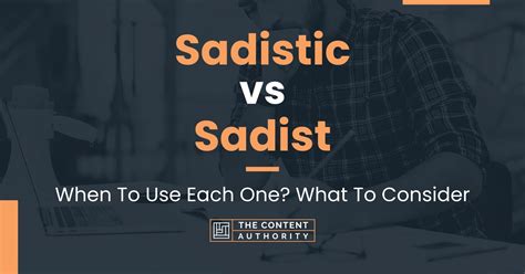 m sadistic|sadist vs sadistic.